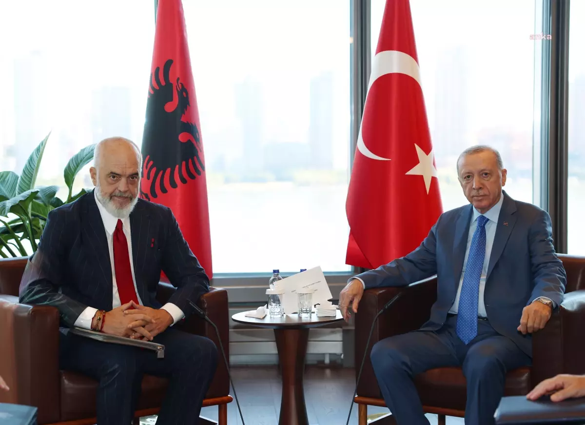 Cumhurbaşkanı Erdoğan, New York\'ta Arnavutluk Başbakanı Edi Rama\'yı kabul etti