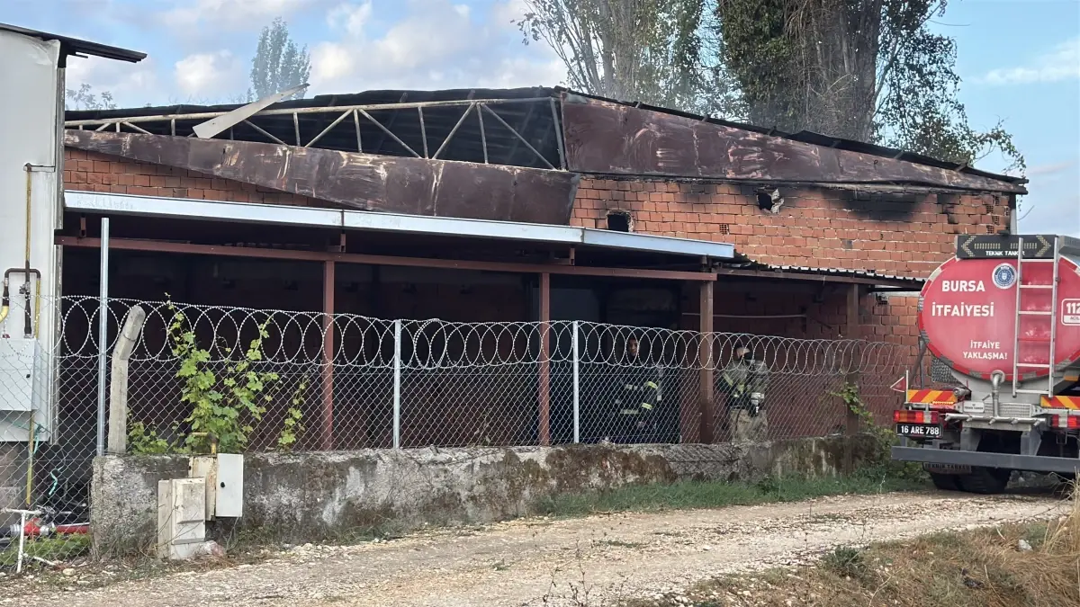 Bursa\'da Geri Dönüşüm Tesisinde Yangın