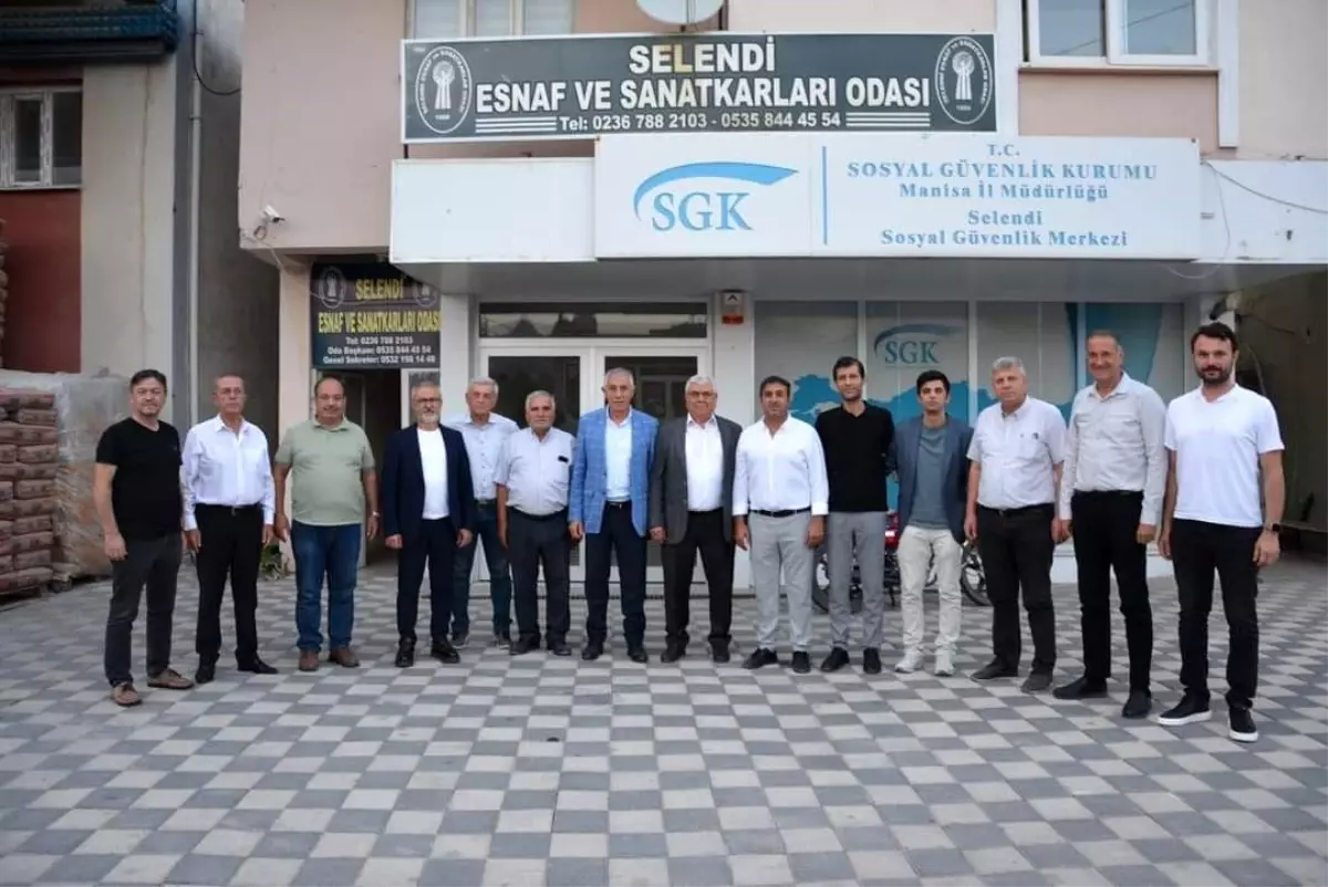 Salihli Ticaret ve Sanayi Odası Selendi Esnaf Odası\'nı Ziyaret Etti