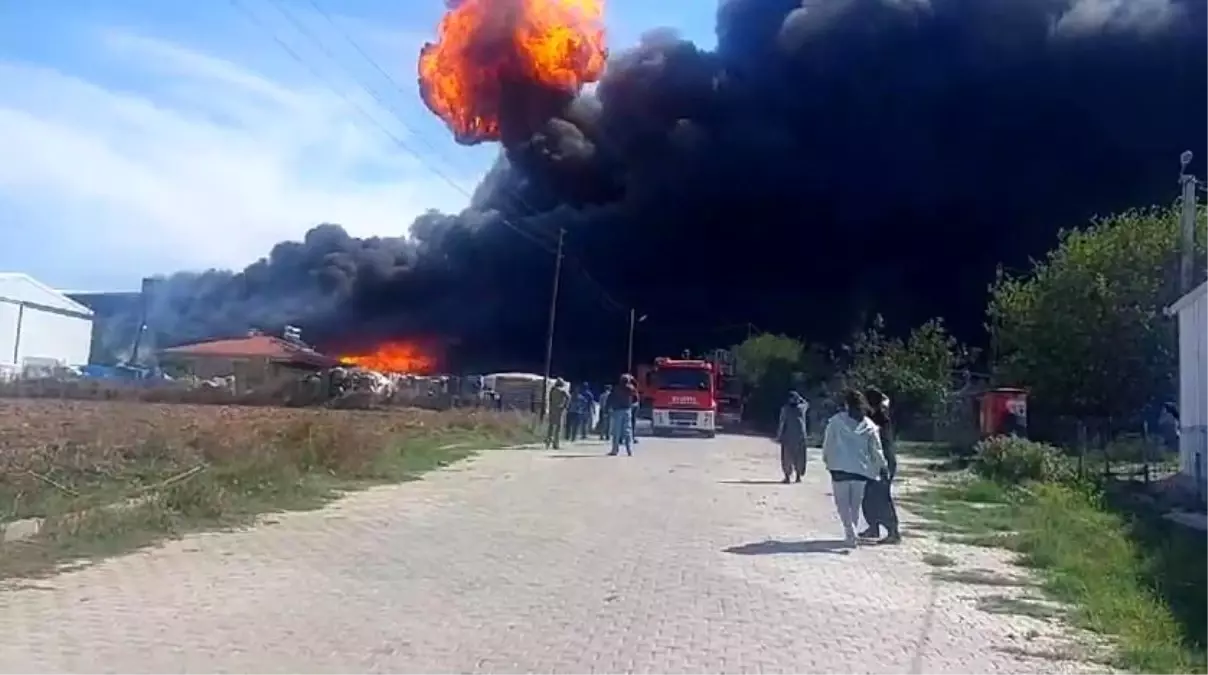 Tekirdağ\'da Fabrikada Yangın Çıktı