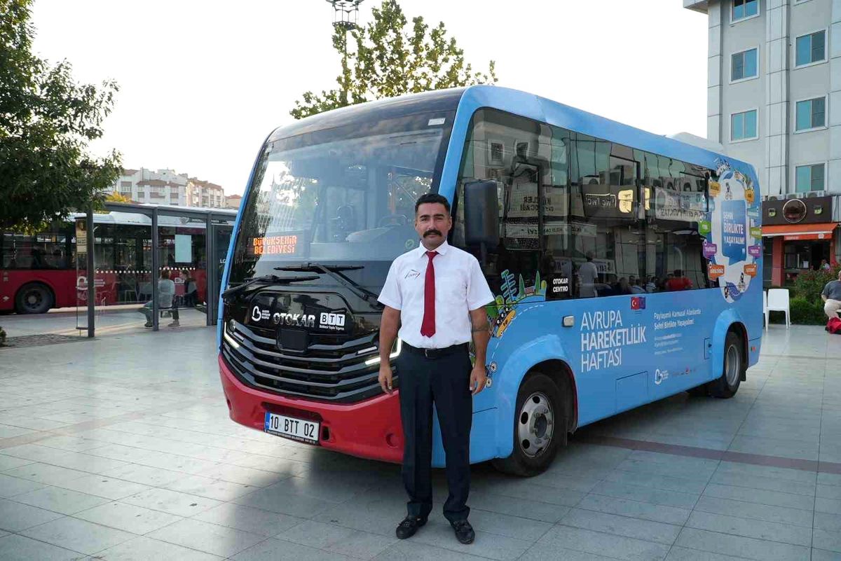 Balıkesir\'de Avrupa Hareketlilik Haftası Kapsamında Ücretsiz Ring hattı Başladı