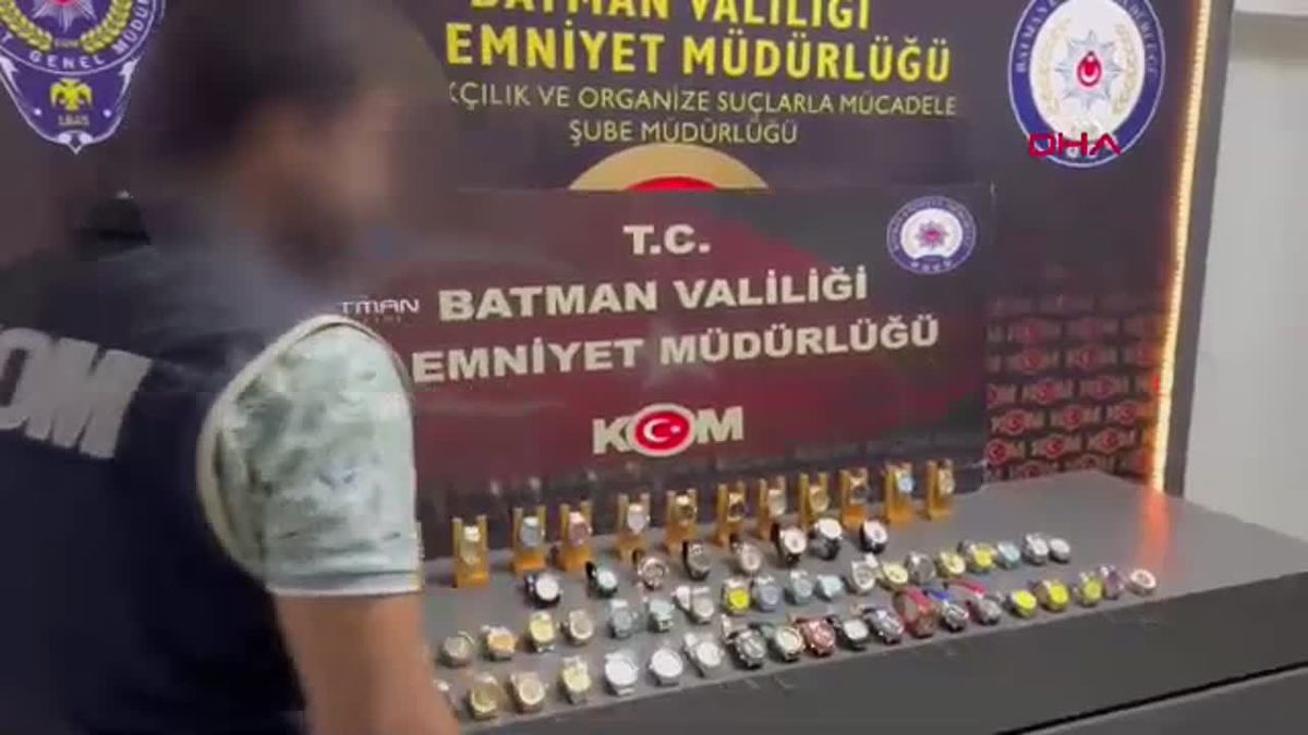 Batman\'da 62 Kaçak Saat Ele Geçirildi