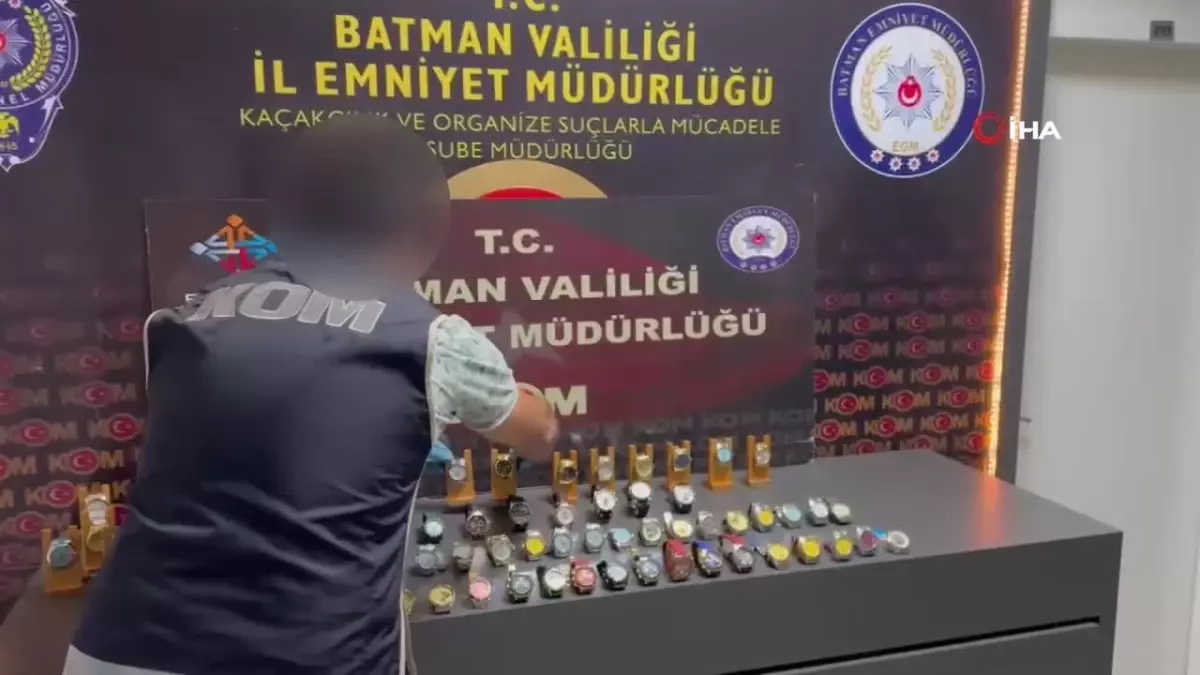 Batman\'da 62 Kaçak Saat Ele Geçirildi