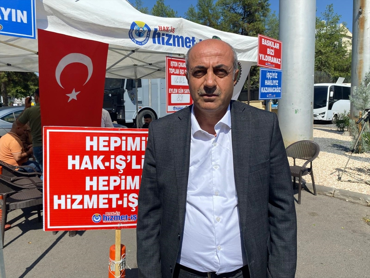 Diyarbakır\'da İşten Çıkarılan İşçilerin Eylemi Devam Ediyor