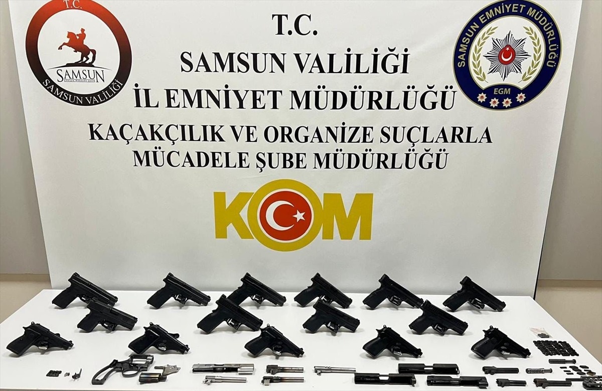 Samsun\'da Kaçak Silah Operasyonu
