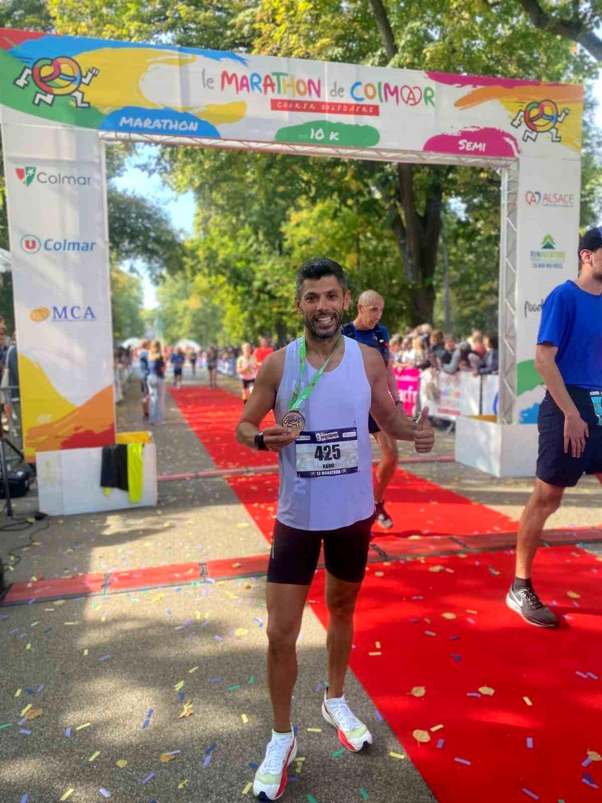 Kamil İnak Colmar Maratonu\'nu Kazandı