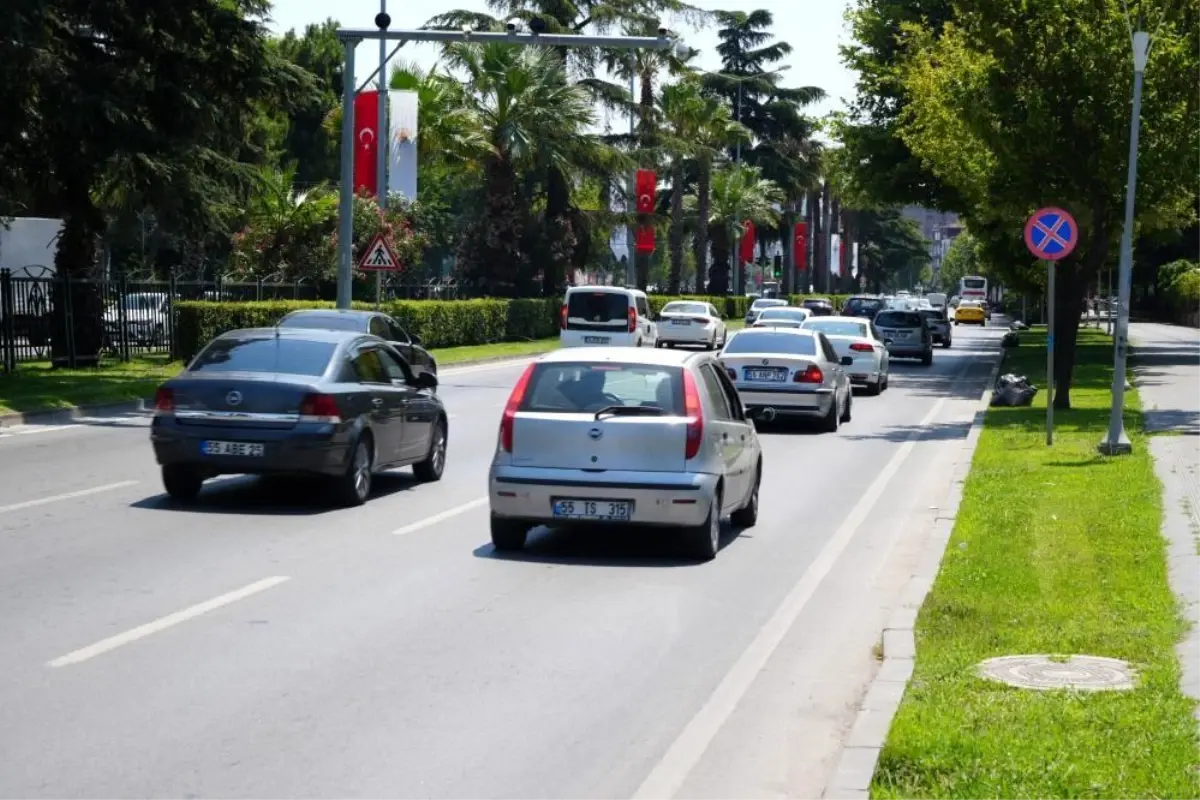 Samsun\'da Trafiğe Kayıtlı Araç Sayısı 482 Bin 170