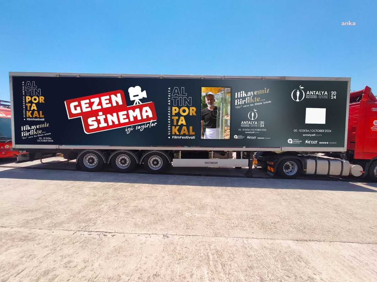 Sinema TIR\'ı Antalya\'nın İlçelerine Film Taşıyor
