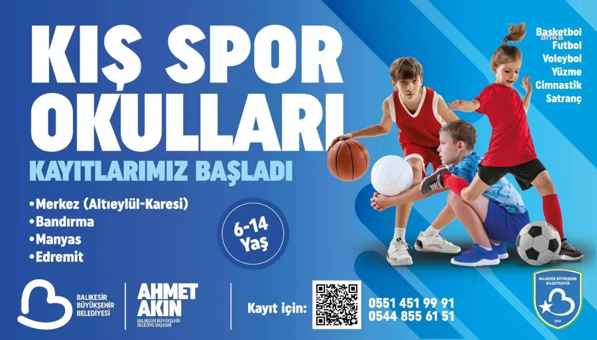 Balıkesir\'de Kış Spor Okulları İçin Kayıt Dönemi Başladı