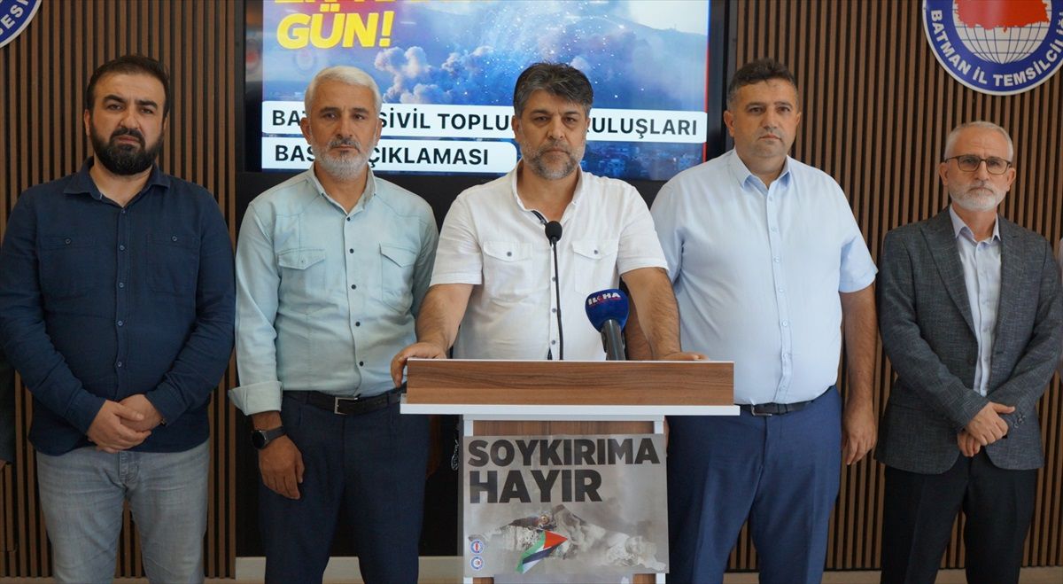 Batman\'da İsrail Saldırılarına Tepki