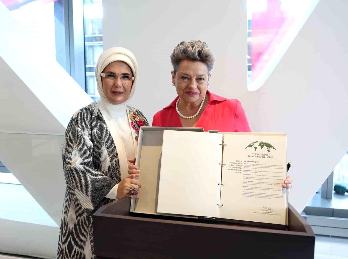 Emine Erdoğan\'dan Küresel Sıfır Atık İyi Niyet Beyanı\'na Destek