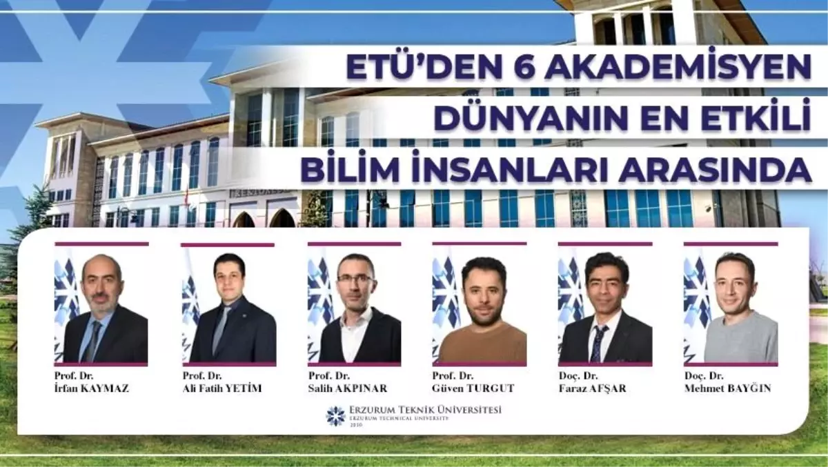 ETÜ\'den 6 Bilim İnsanı Stanford Listesinde