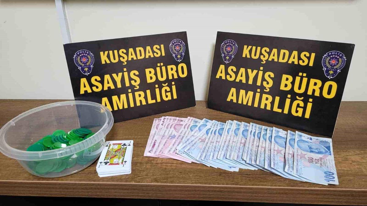 Kuşadası\'nda Kumar Operasyonu: 9 Şahsa Cezalar Kesildi