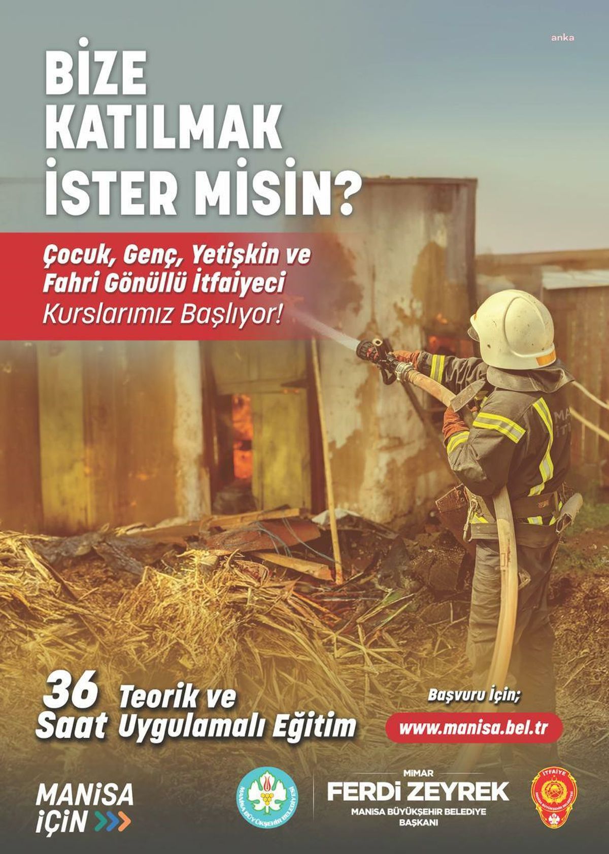 Manisa\'da Gönüllü İtfaiyecilik Projesi Başlatılıyor