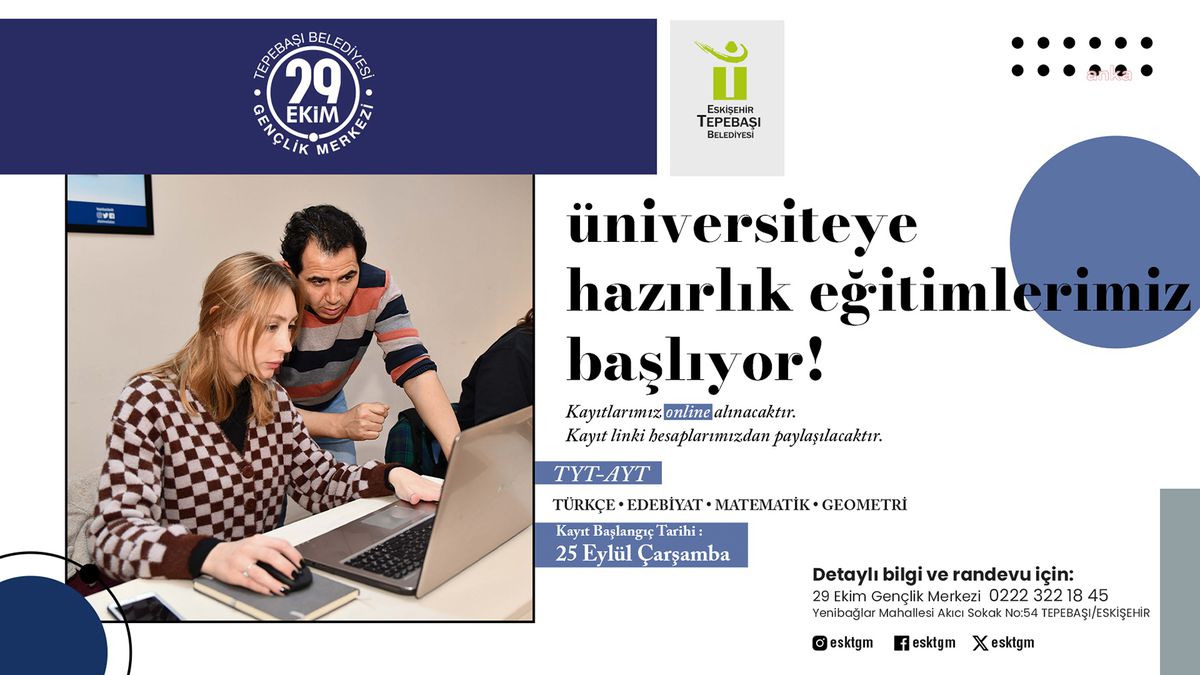 Tepebaşı Belediyesi\'nden Üniversite Sınavına Hazırlık Kursları