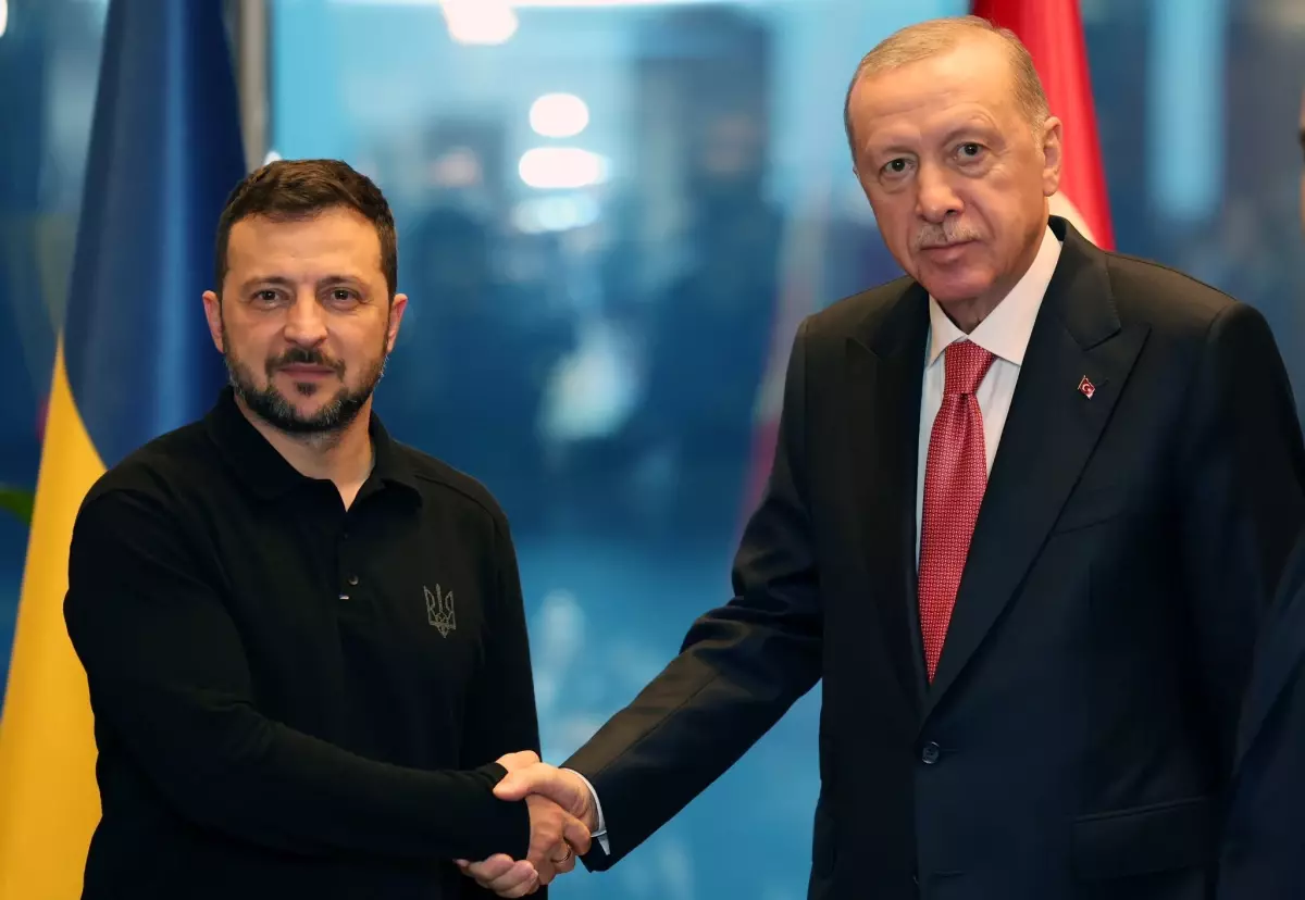 Cumhurbaşkanı Erdoğan, Ukrayna Devlet Başkanı Zelenskiy ile New York\'ta Görüştü