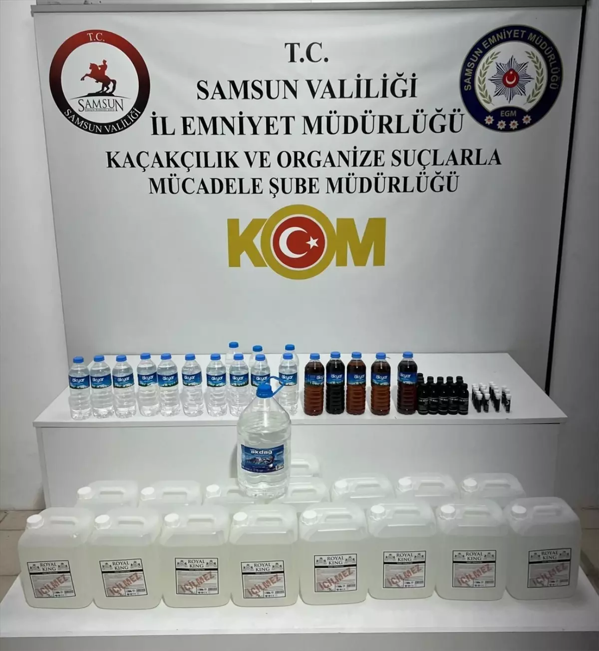 Samsun\'da Sahte İçki Üretimi