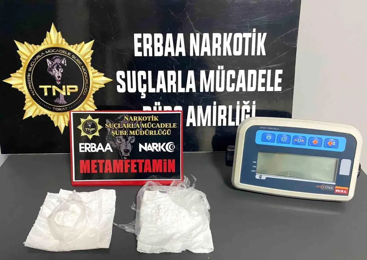 Tokat\'ta Uyuşturucu Operasyonu: 54,36 Gram Metamfetamin Ele Geçirildi