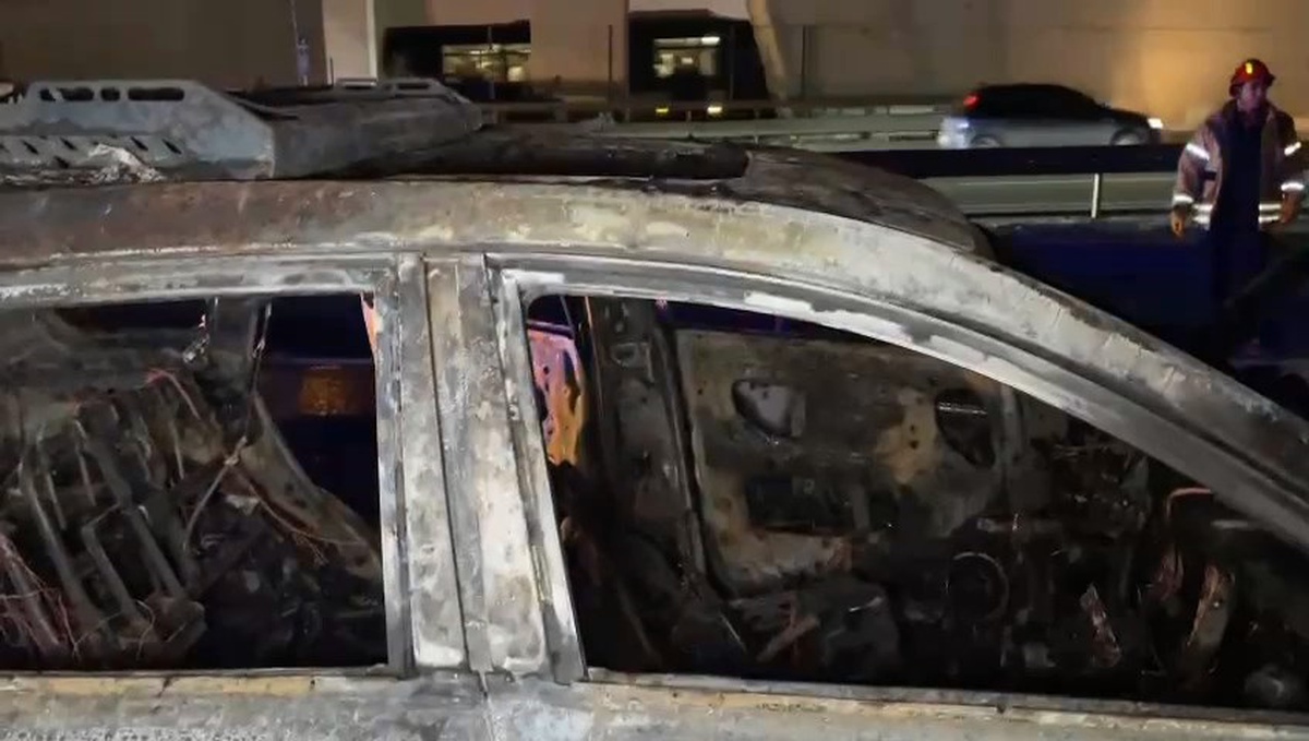 Bakırköy\'de Otomobil Yangını