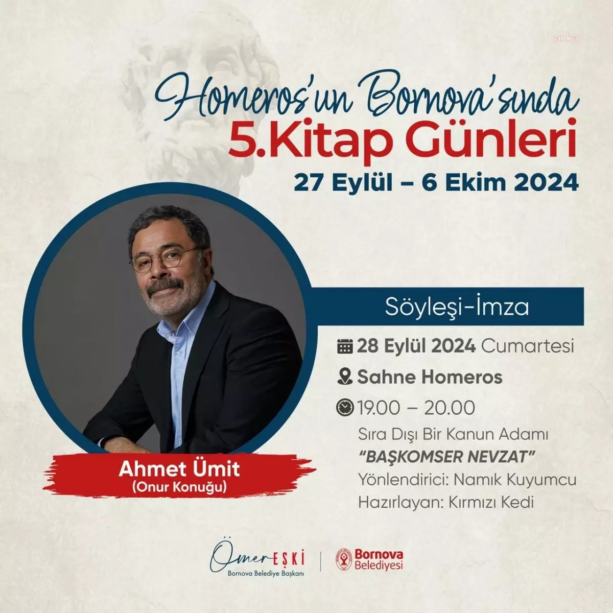 Bornova\'da 5. Homeros\'un Kitap Günleri Başlıyor