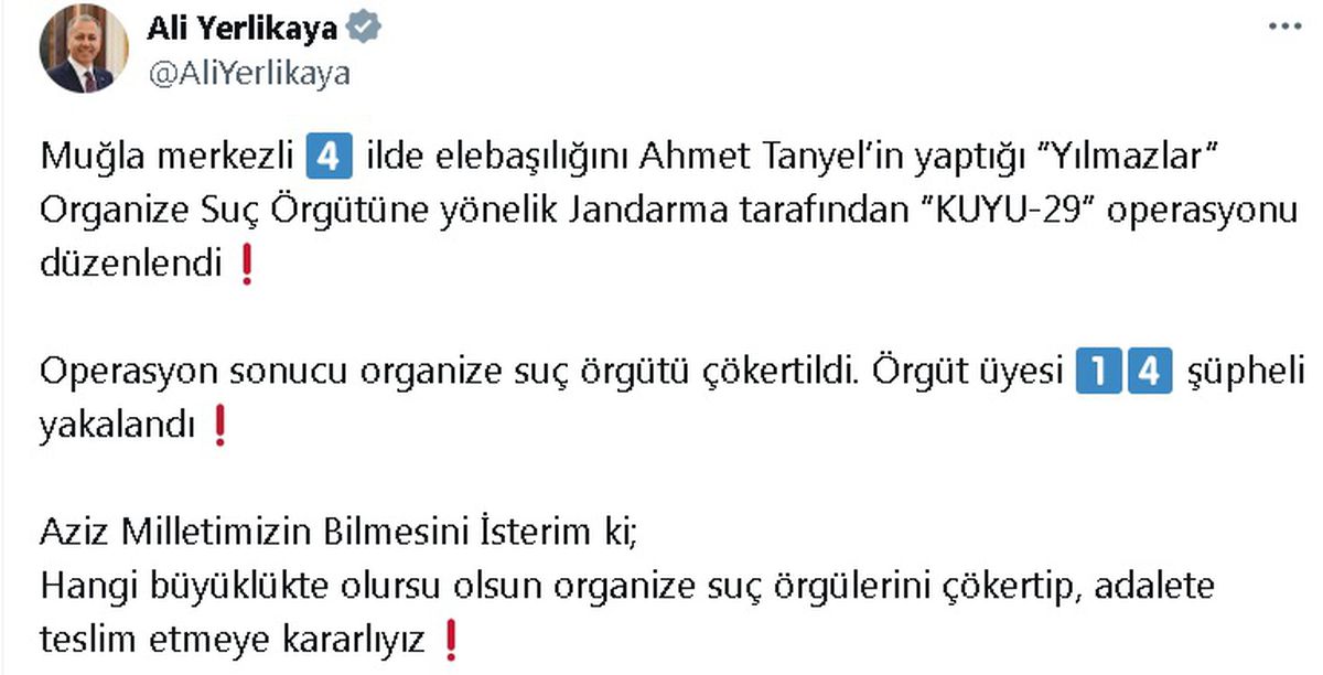 Yılmazlar Suç Örgütü Çökertildi