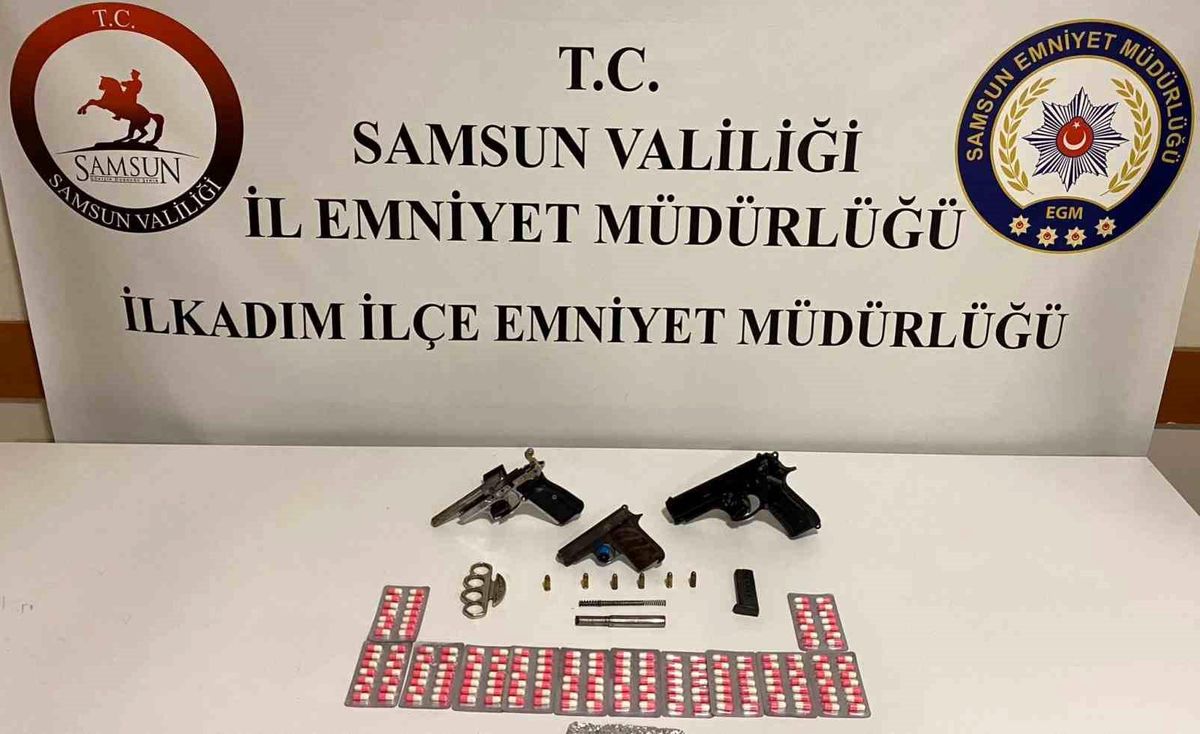 Samsun\'da Silah ve Uyuşturucu Operasyonu