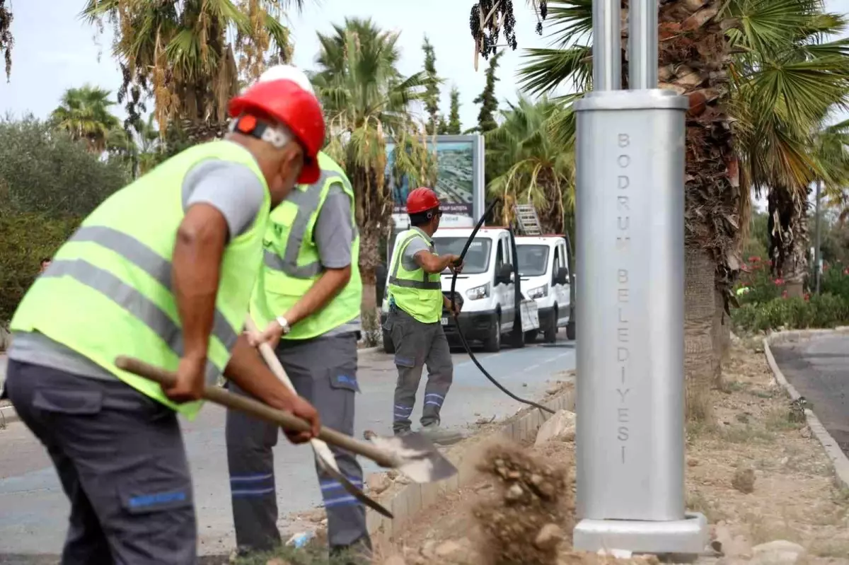 Bodrum\'da Turgutreis Aydınlatma Projesi Gelişiyor