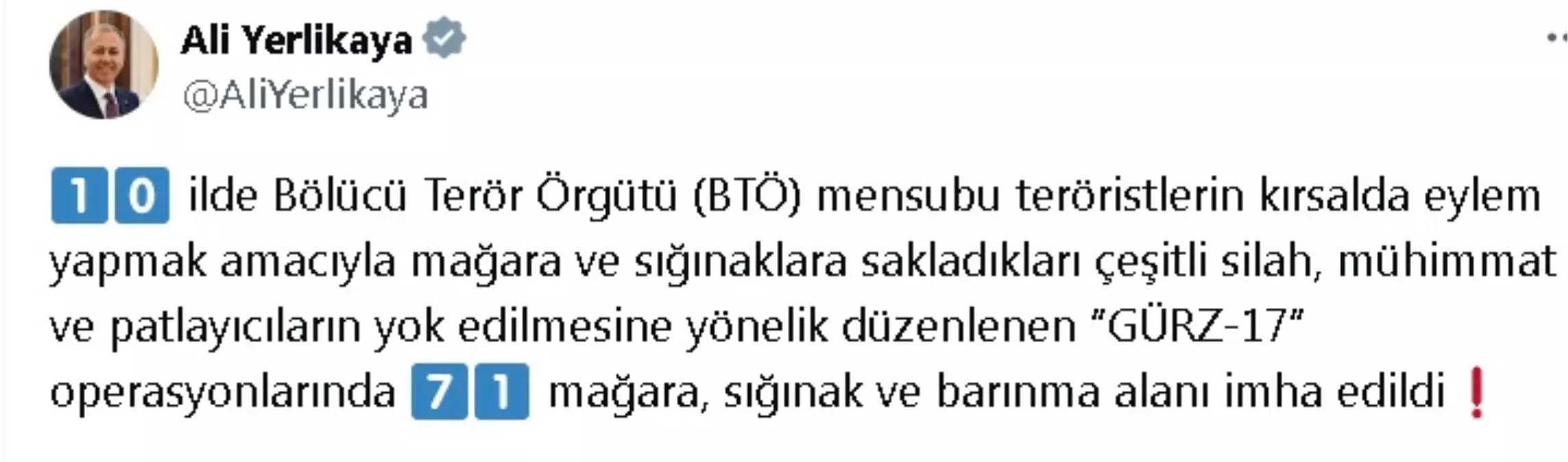 Bölücü Terörle Mücadele: 71 Sığınak İmha Edildi