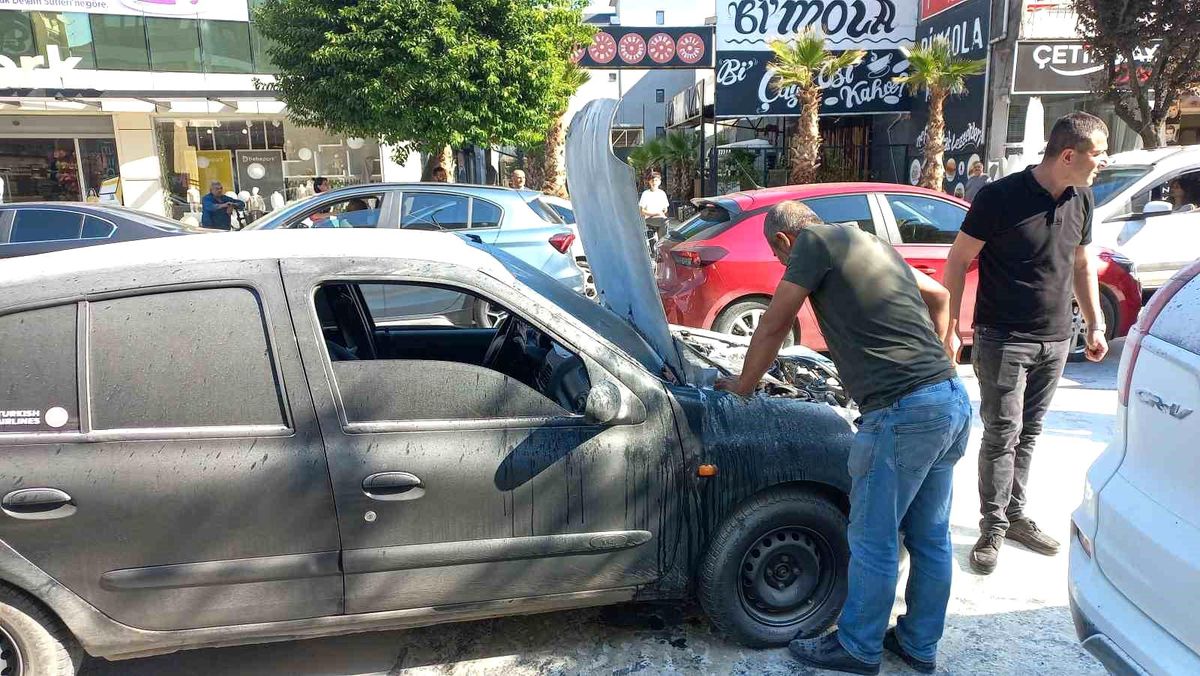 Düzce\'de Otomobil Yangını
