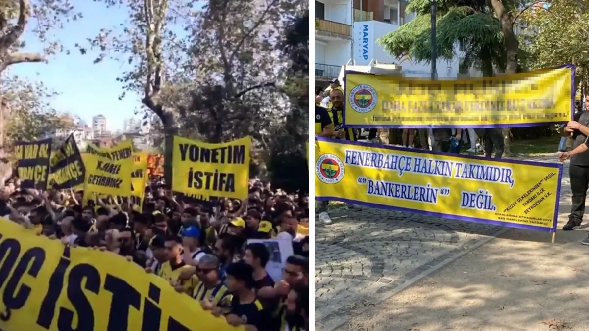 Fenerbahçeliler sokakta: Ali Koç ve Acun Ilıcalı\'yı istifaya çağırıyorlar