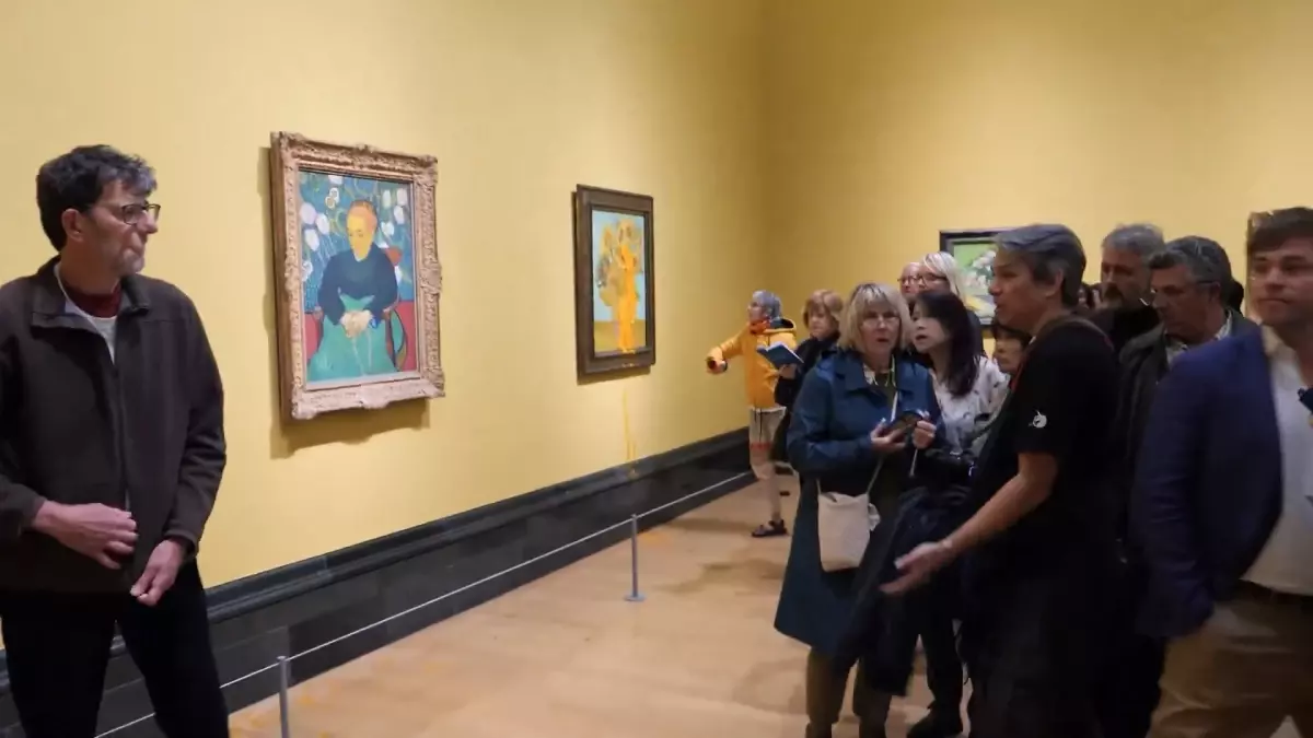 Van Gogh Tablosuna İklim Protestosu