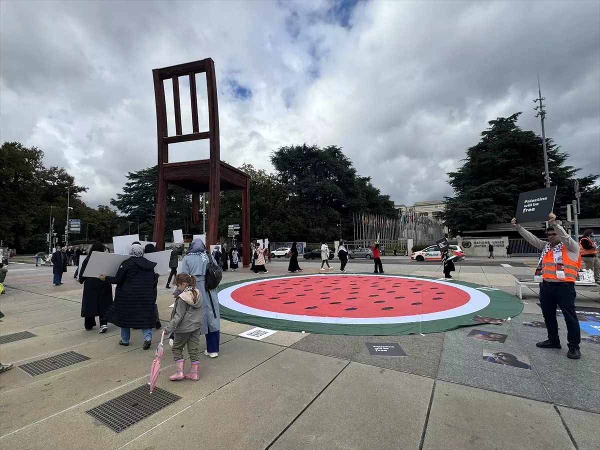 Cenevre\'de Gazze İçin Protesto