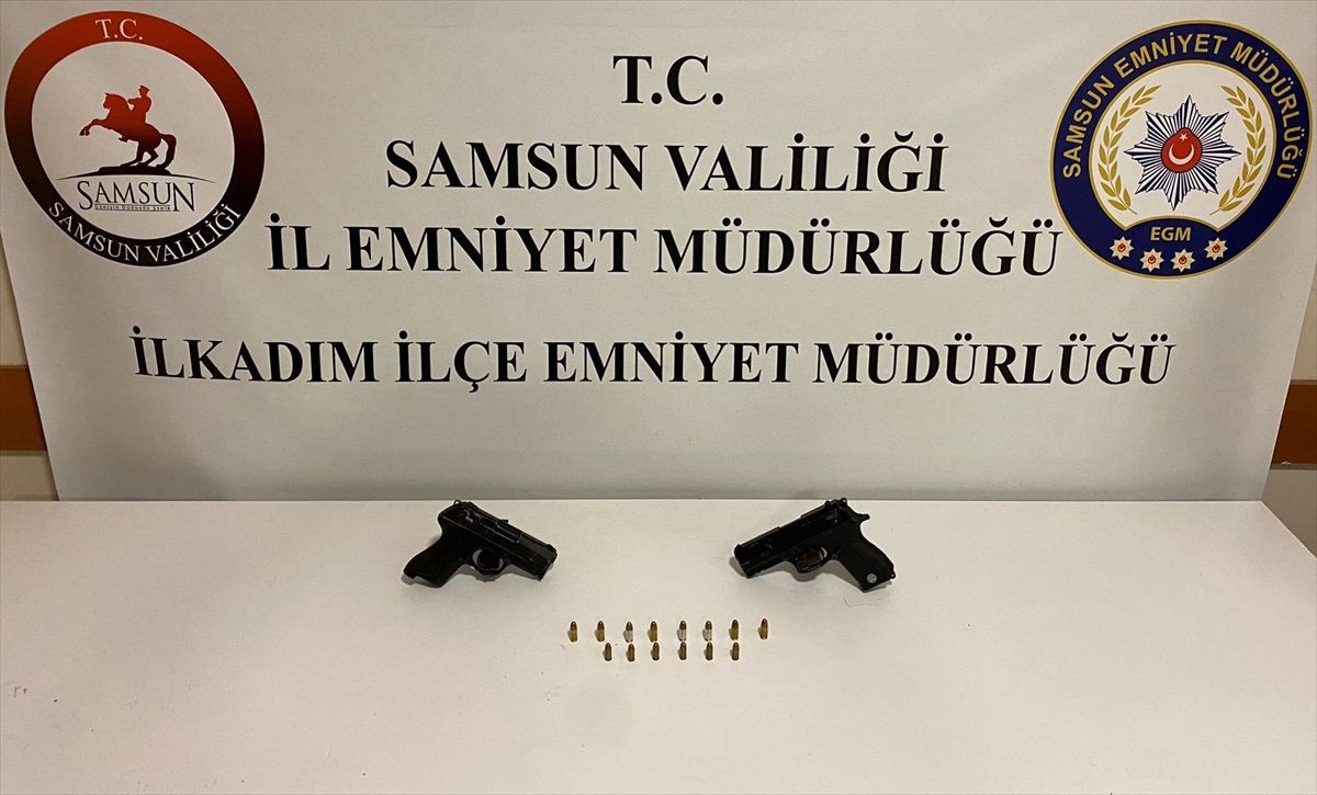 İlkadım\'da Ruhsatsız Tabanca Ele Geçirildi