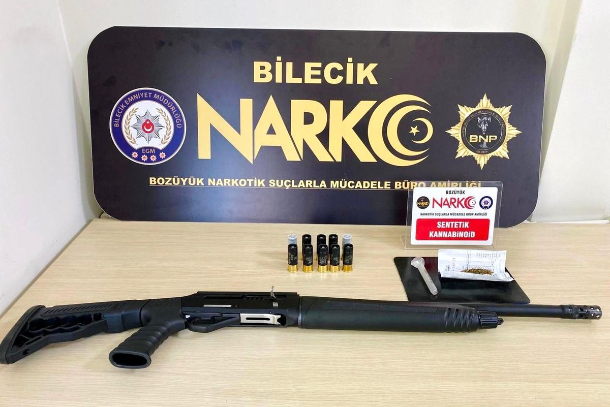 Bozüyük\'te Uyuşturucu ve Silah Ele Geçirildi