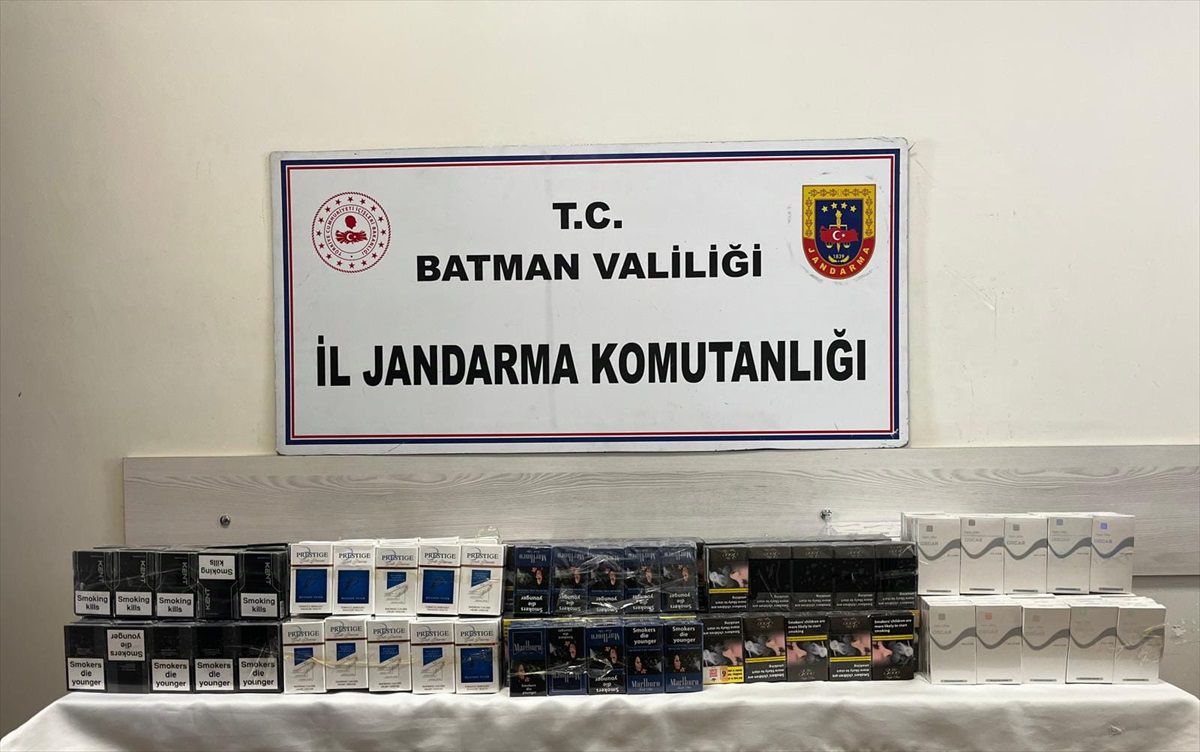 Batman\'da Gümrük Kaçağı Sigara Ele Geçirildi