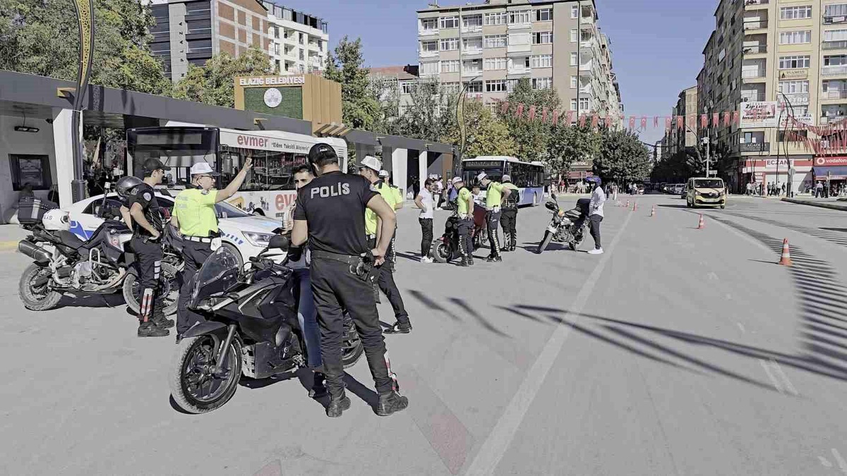 Elazığ\'da Motosiklet Denetimi