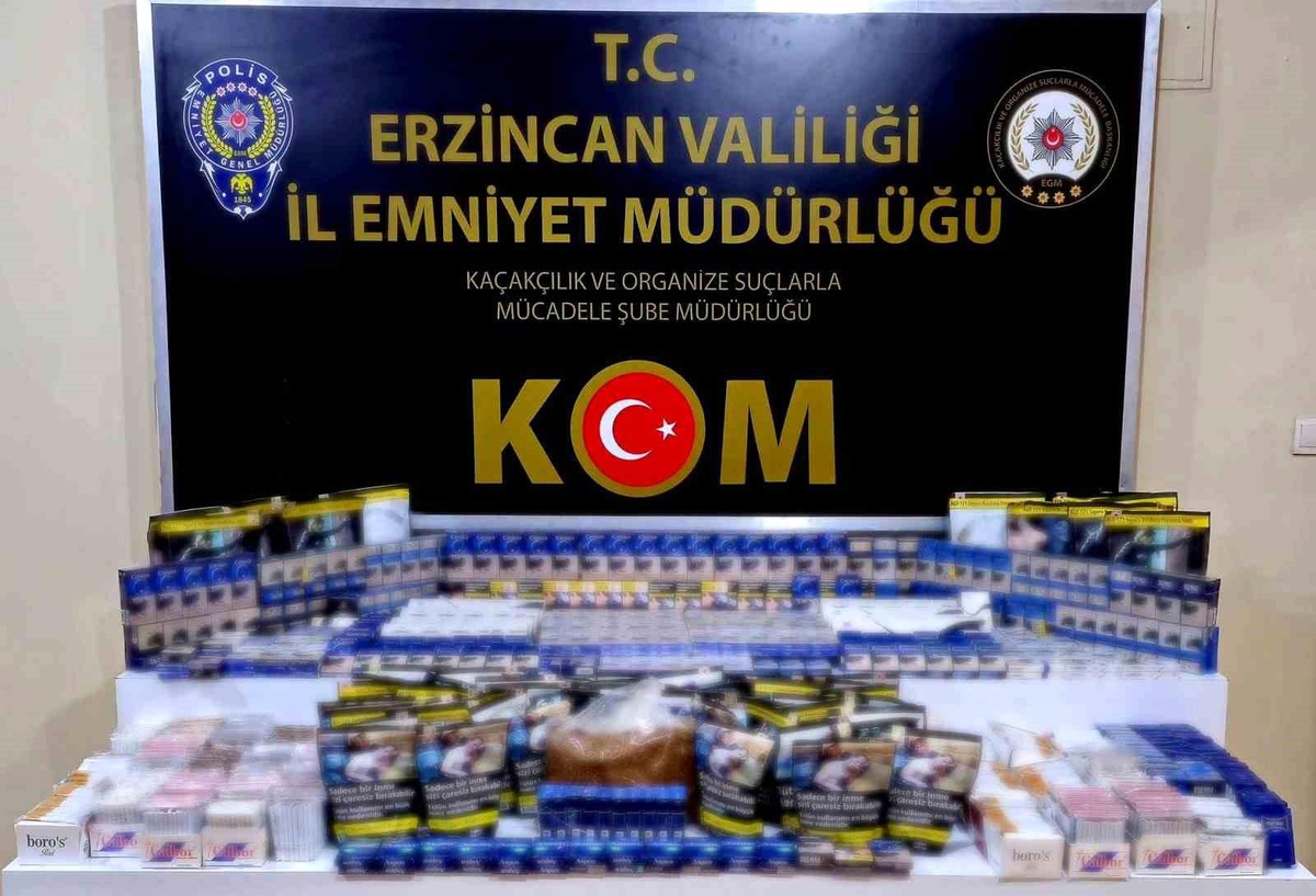 Erzincan\'da Kaçak Tütün Operasyonu