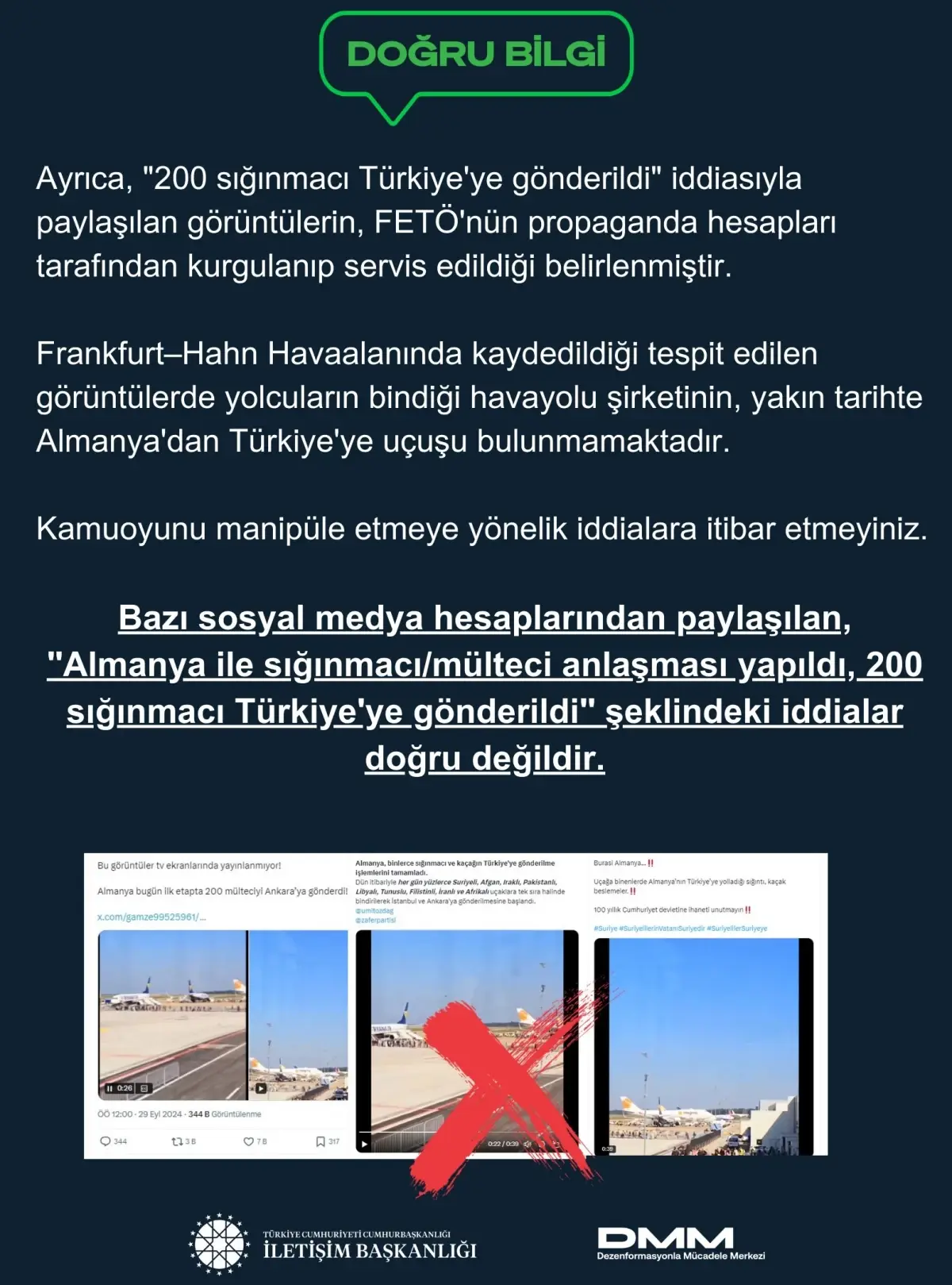 DMM\'den Almanya-Mülteci İddialarına Yalanlama