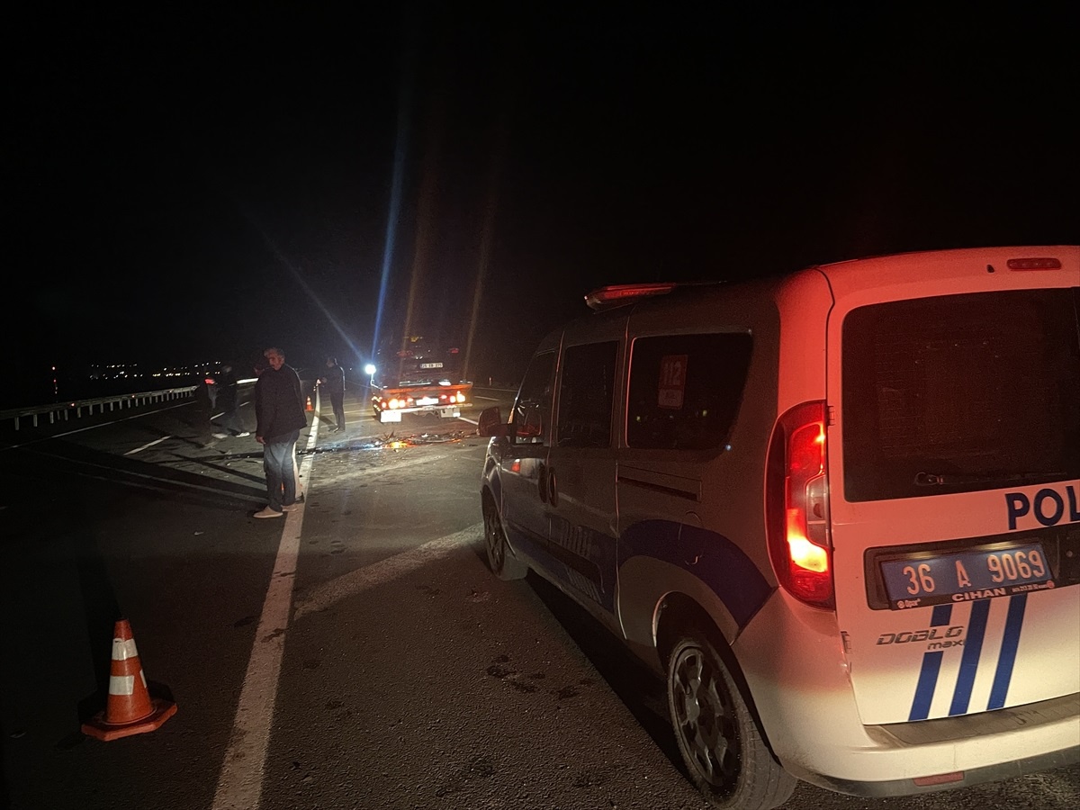 Kars\'ta Hayvan Sürüsüne Otomobil Çarptı