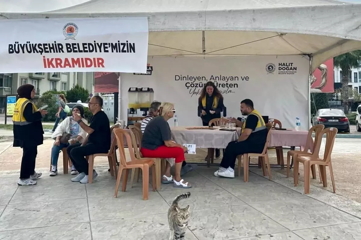 Samsun Büyükşehir Belediyesi\'nden Vatandaşlara Anket Desteği