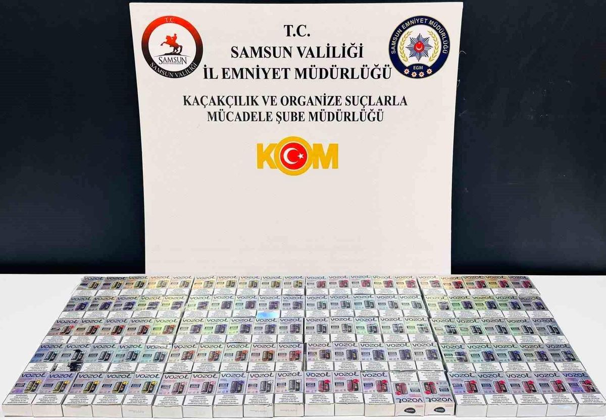 Samsun\'da 100 Kaçak Elektronik Sigara Ele Geçirildi