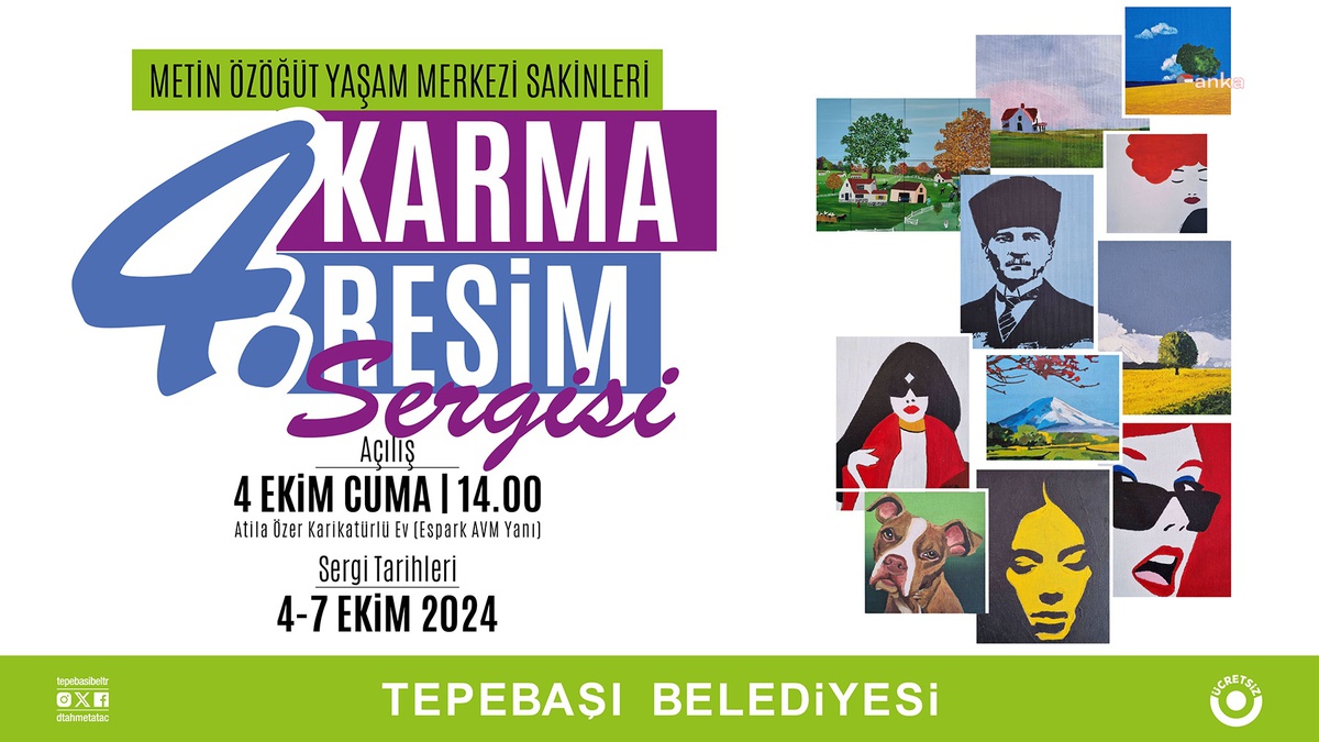 Tepebaşı Belediyesi\'nden 4. Karma Resim Sergisi