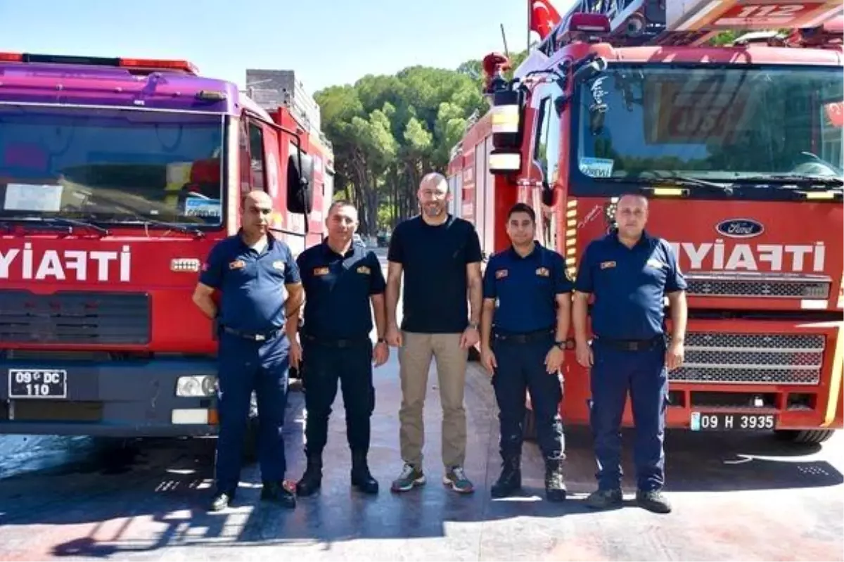 Germencik Belediye Başkanı İtfaiye Haftasında İtfaiyecileri Ziyaret Etti