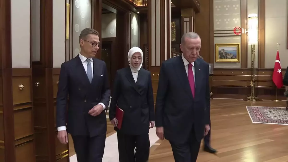 Cumhurbaşkanı Recep Tayyip Erdoğan, Finlandiya Cumhuriyeti Cumhurbaşkanı Alexander Stubb ile görüştü