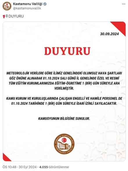 Kara kış şimdiden etkisini gösteriyor! İki şehrimizde eğitime ara Kara kış şimdiden etkisini gösteriyor! İki şehrimizde eğitime ara