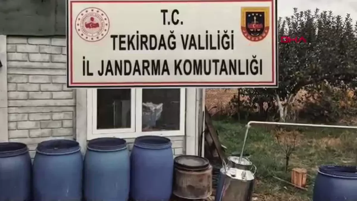 Tekirdağ\'da 558 Litre Sahte İçki Ele Geçirildi