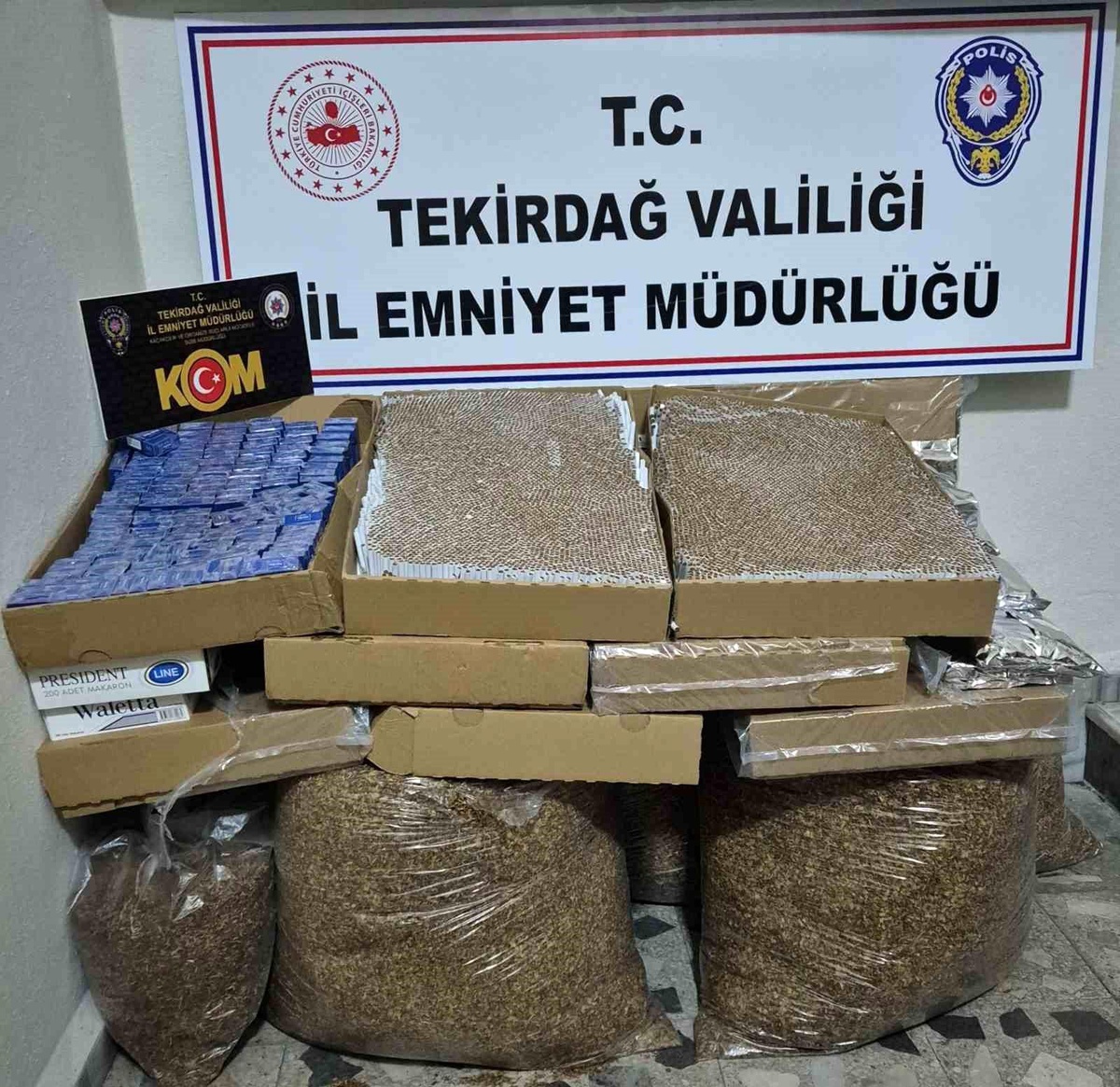 Tekirdağ\'da Kaçak Tütün Operasyonu