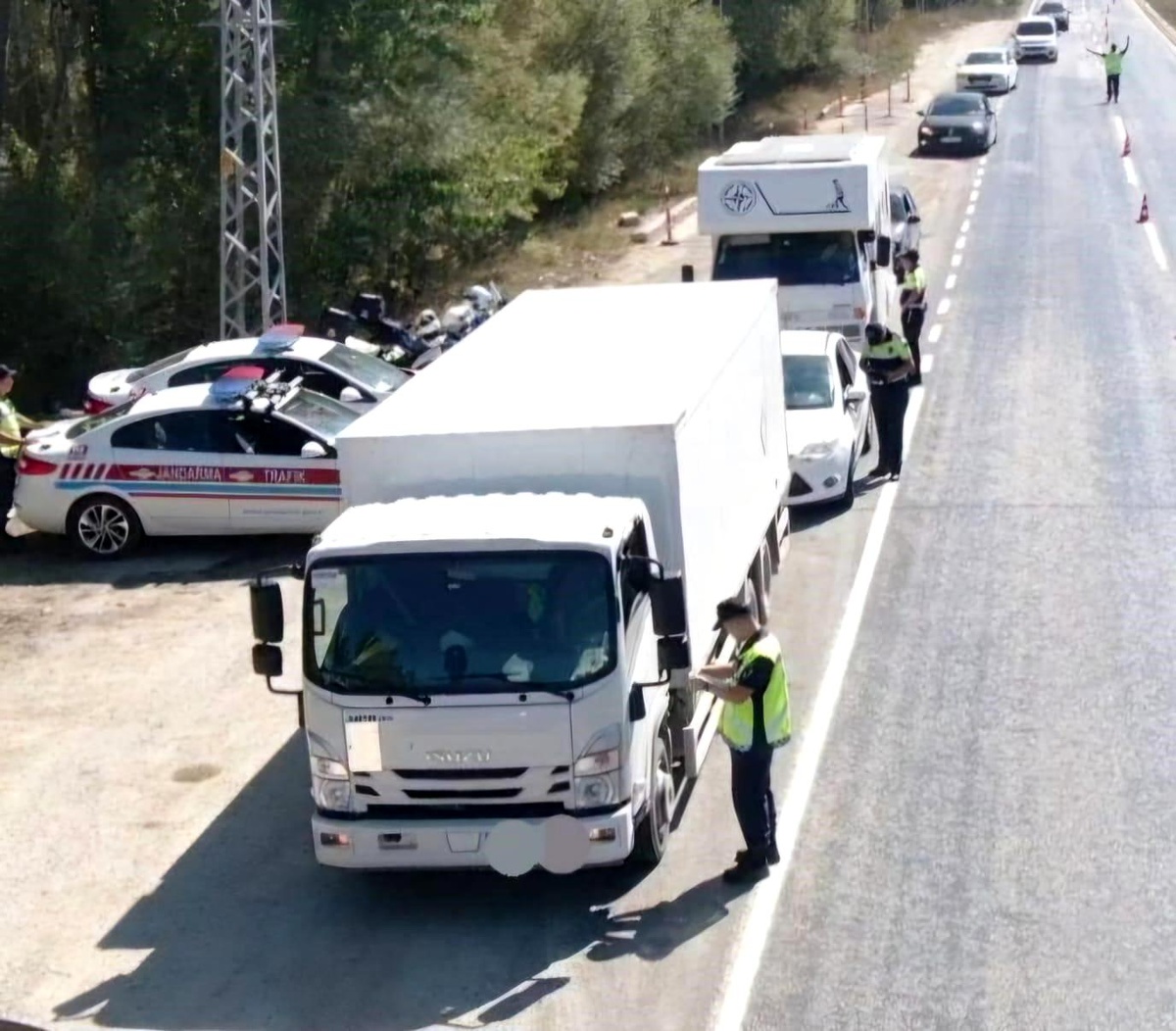 Kahramanmaraş\'ta Dronlu Trafik Kontrolü