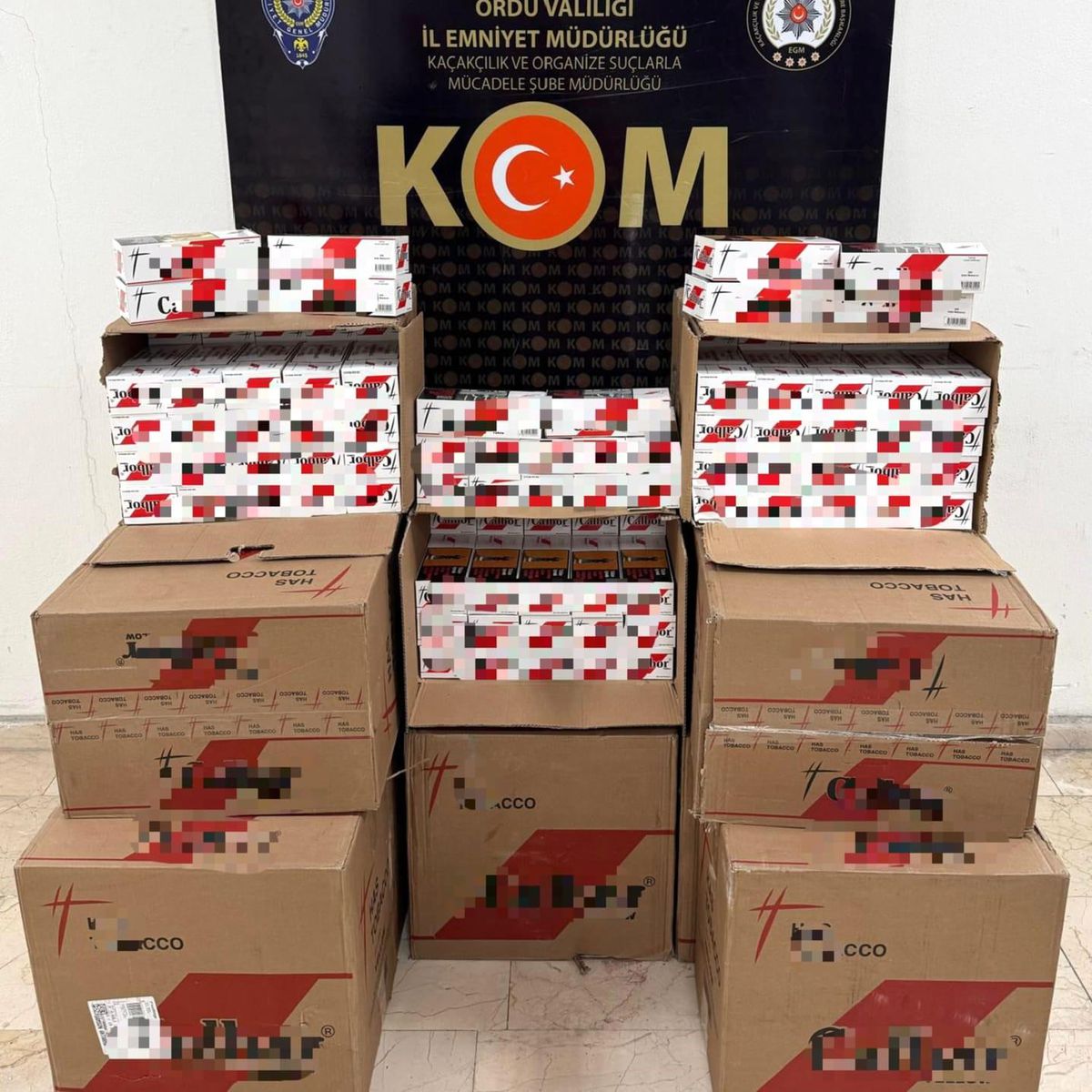 Orduda 150 Bin Boş Makaron Ele Geçirildi