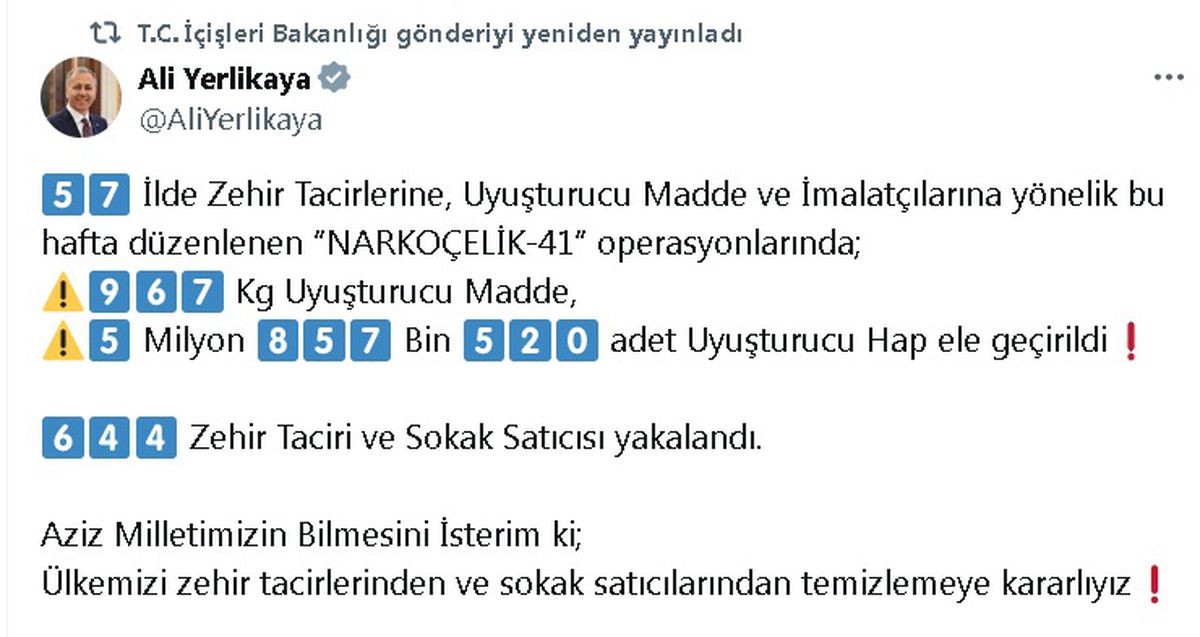 Narkoçelik-41 Operasyonu: 644 Şüpheli Yakalandı